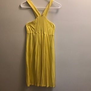 Yellow mini dress
